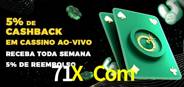 Promoções do cassino ao Vivo 71X Com